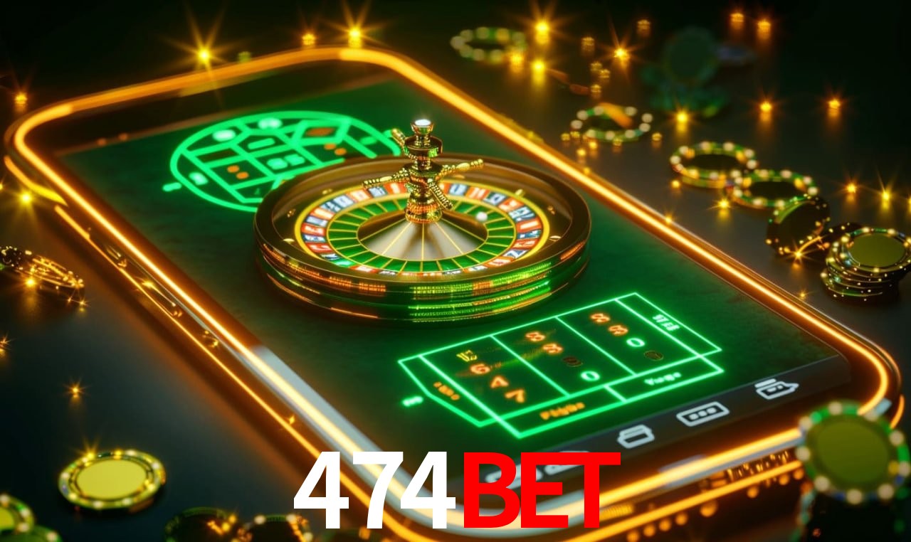 Imagem promocional da 474bet mostrando a plataforma e suas vantagens
